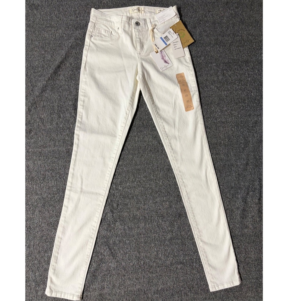 Jessica Simpson Kiss Me Super Skinny Jeans White Flawless Flex Size 25